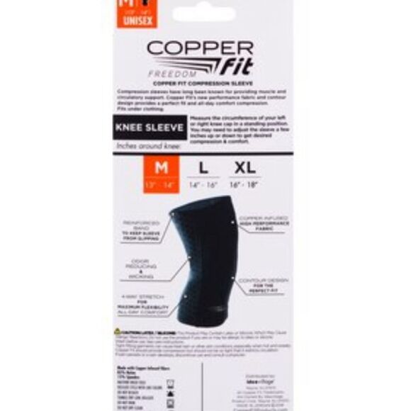 Copper Fit Freedom Copper Infused Knee Sleeve - Picture 2 of 4